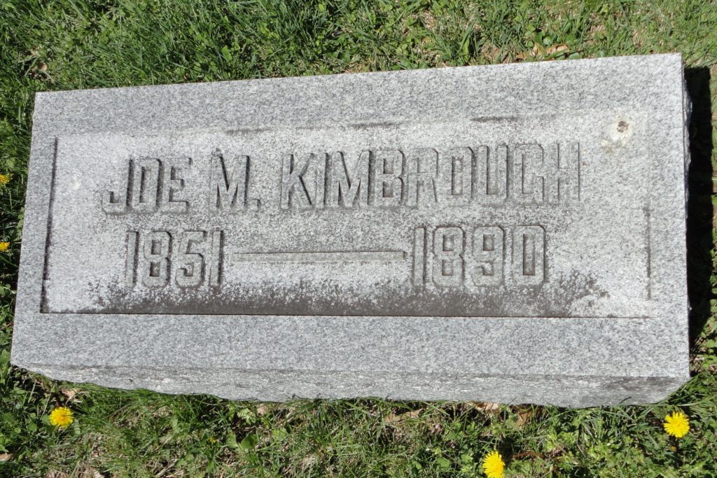 Kimbrough's gravesite in his hometown of Cynthiana, Kentucky. findagrave.com