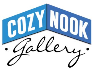 The logo of Cozy Nook Gallery in Flemingsburg, Kentucky, where Transy grad Trent Redmon did an artist residency this summer.