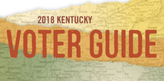 Graphic text: "2018 Kentucky Voter Guide"