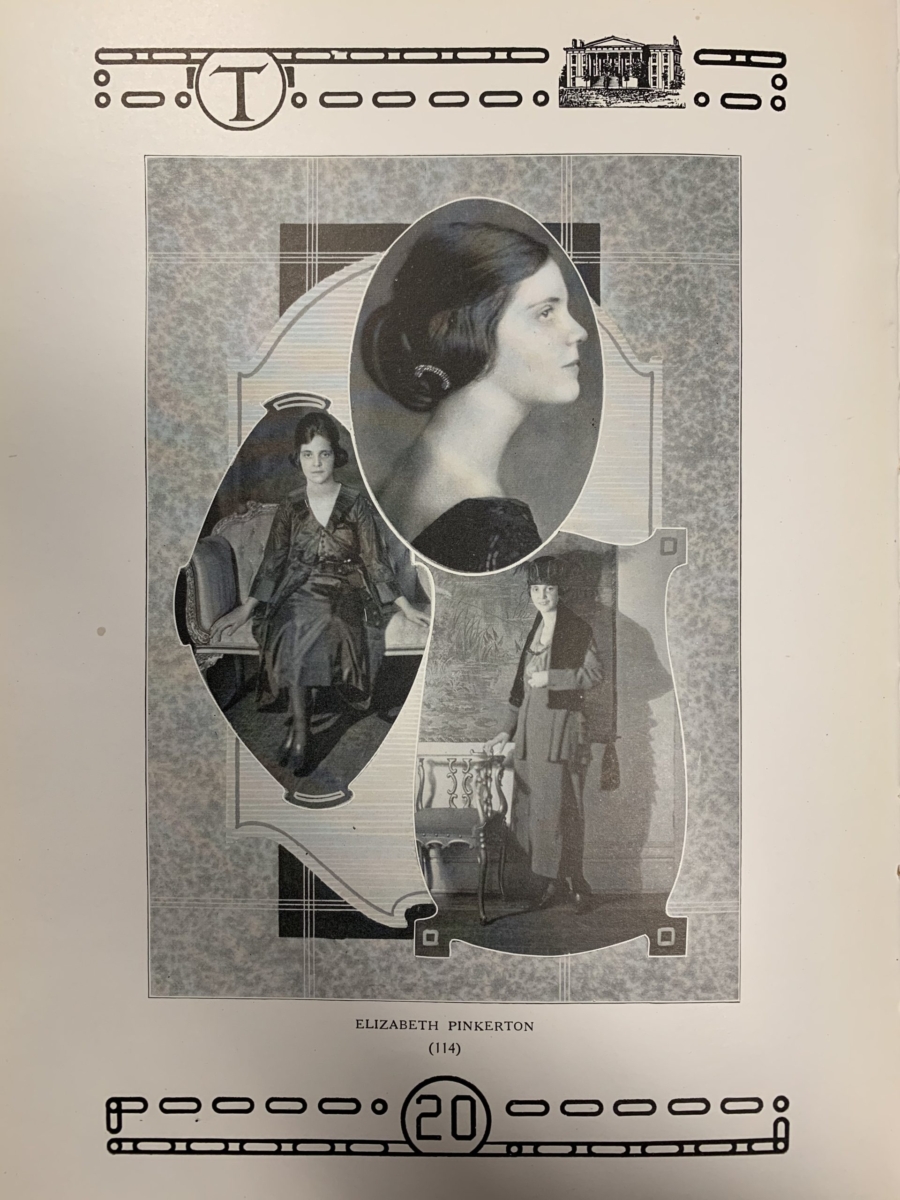 Elizabeth Pinkerton, The Crimson, 1920. 